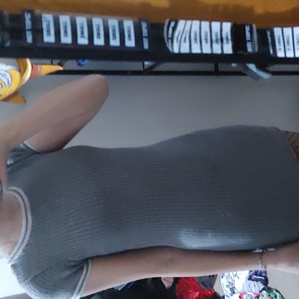 A simple gray comfy dress